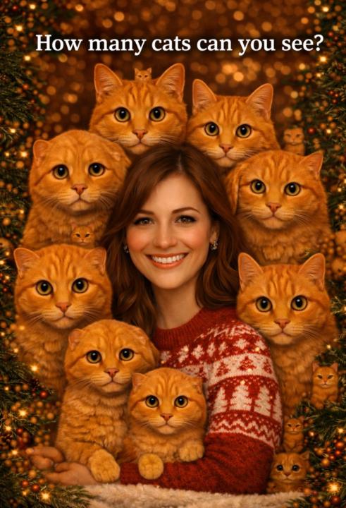 How many cats can you see? 