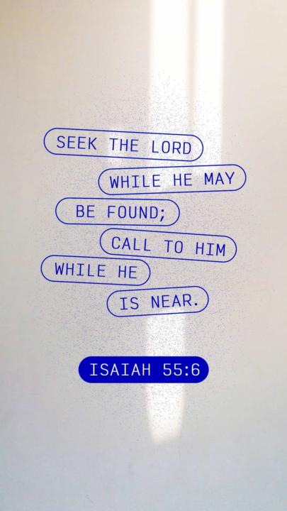 Seek the Lord!