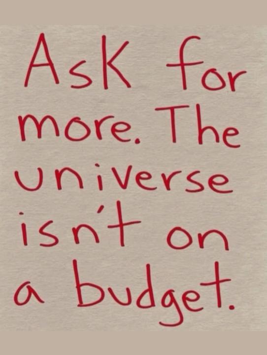 “Dream bigger. Ask boldly. There are no limits but the ones you set.” ✨