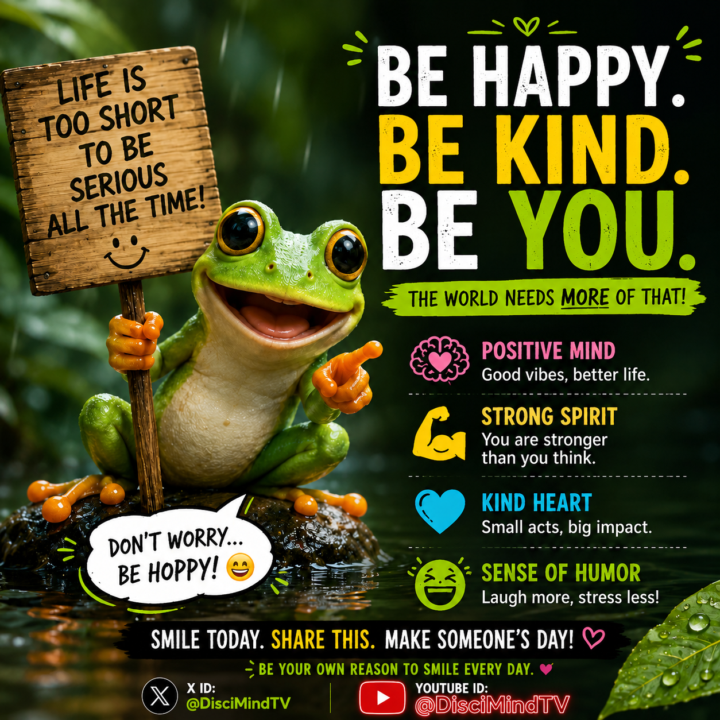 BE HAPPY. BE KIND. BE YOU.