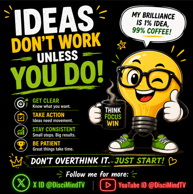 Ideas Are Worthless Without Action