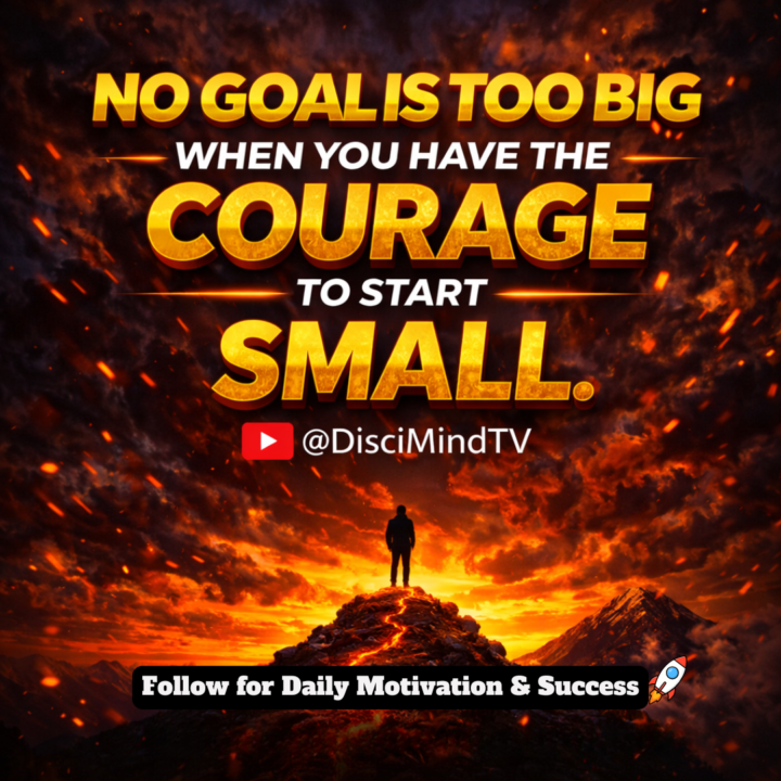 COURAGE MAKES GOALS POSSIBLE