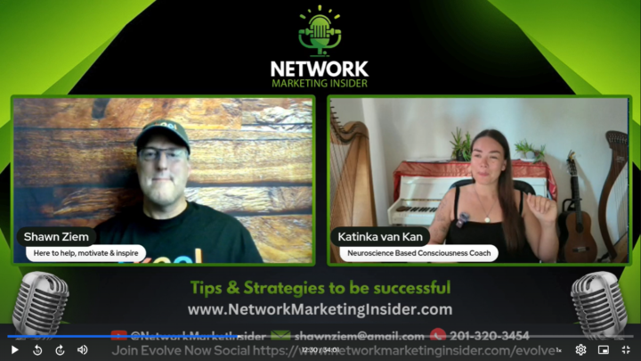 Podcast recording of Network Marketing Insider Podcast