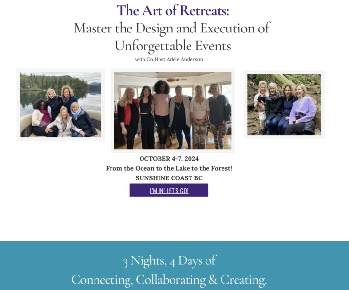 Are any of you thinking of running retreats in your business?