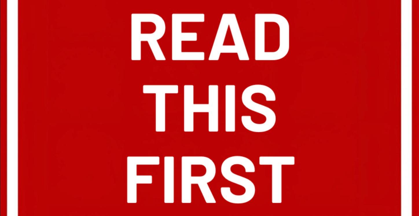 Read This First!