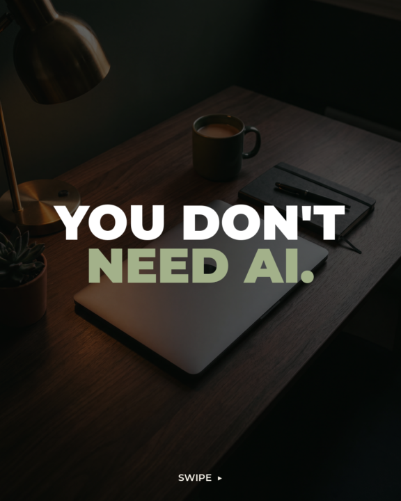 You don't need AI...