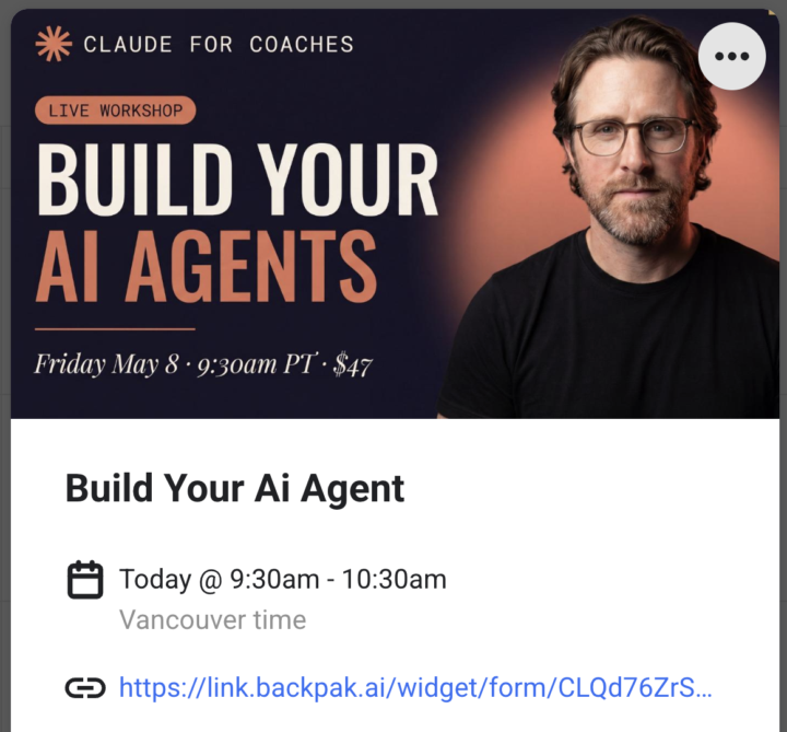 Are you joining us? Live Workshop Today