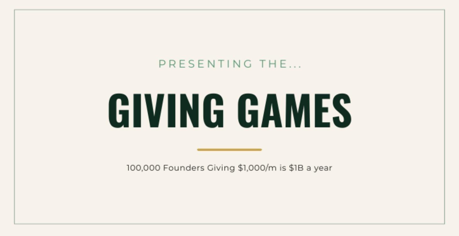 Giving Games