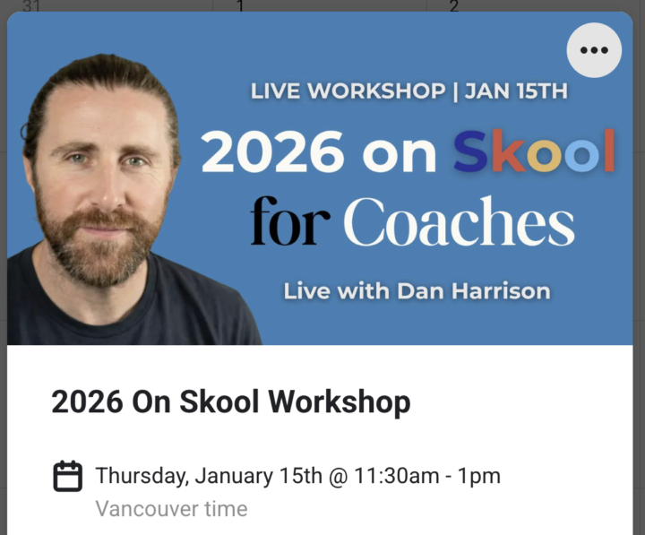 2026 on Skool for Online Coaches [New FREE Workshop]