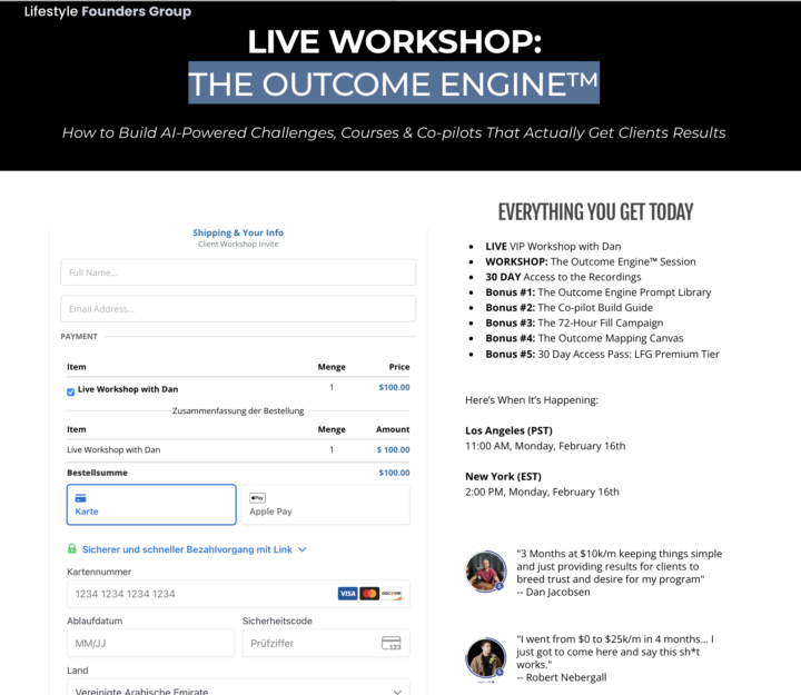 Question concerning the workshop next monday