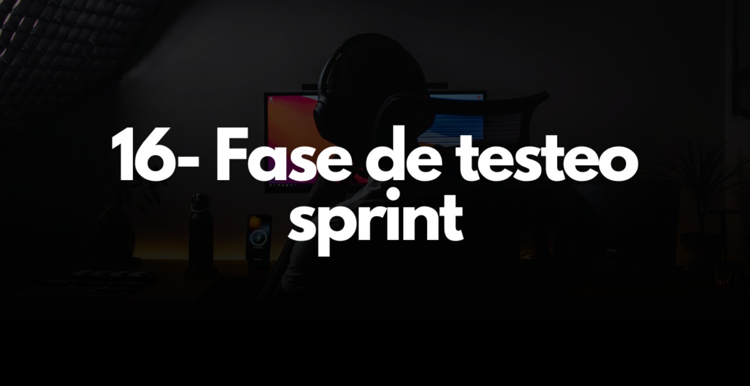 16- FASE DE TESTEO (SPRINT)