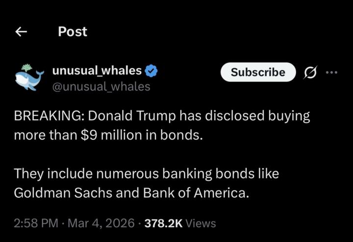 Why Would Trump Be Buying Bonds? 