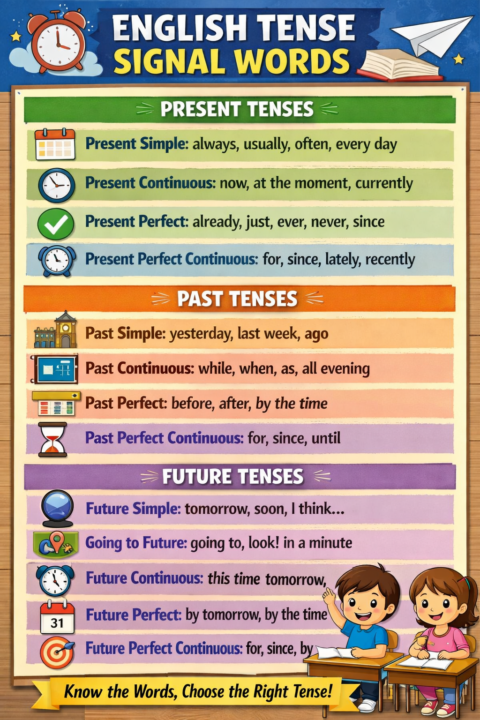 Signal Words Help You Use the Right Tense in English Grammar!