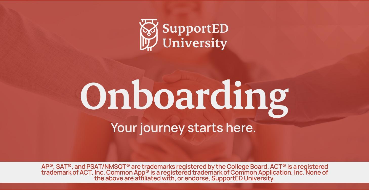SupportED: Onboarding Course