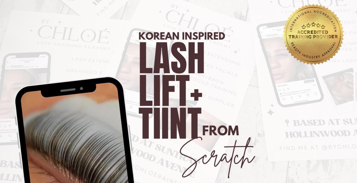 Korean Method Lash Lift + Tint Course