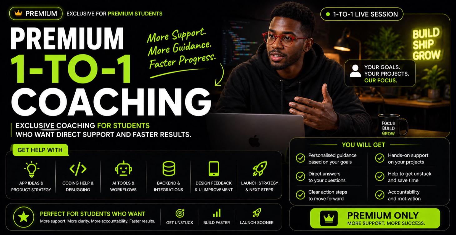 Premium 1-to-1 Coaching