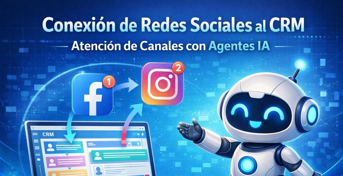 Conexión de redes sociales al CRM con Agentes IA