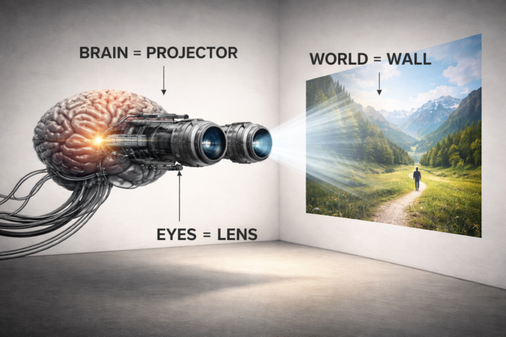 Reality as a projection 