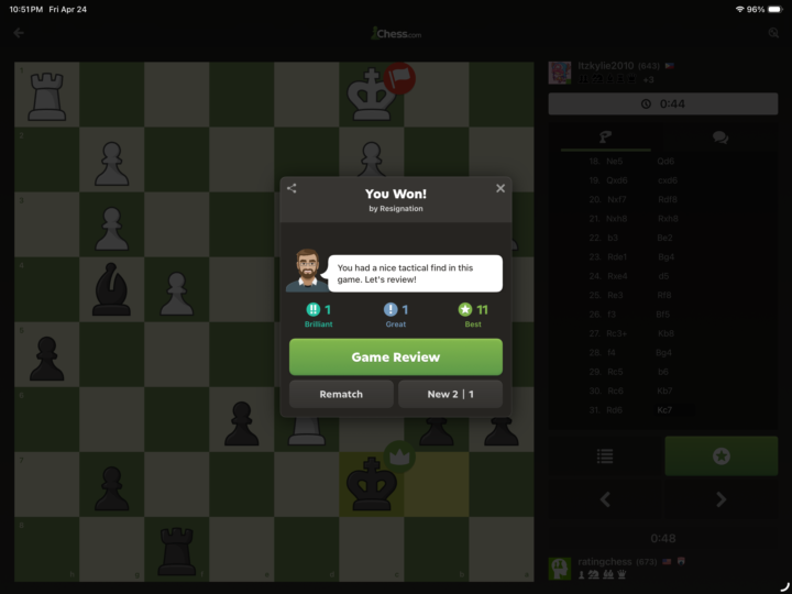 Brilliant move