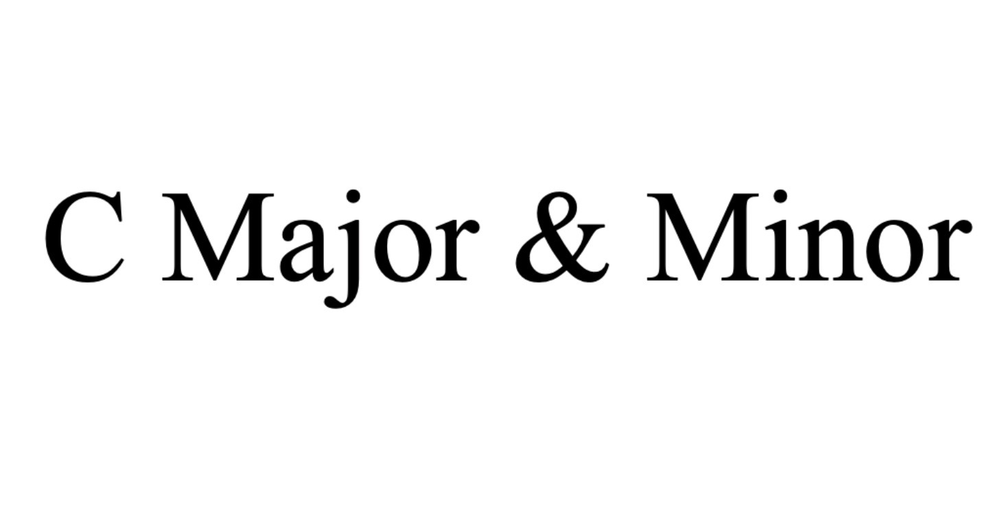 Module 1: C Major & C Minor