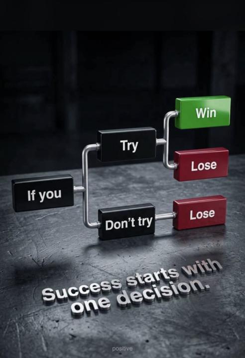TRY AND TRY AGAIN WITH INTENTION 