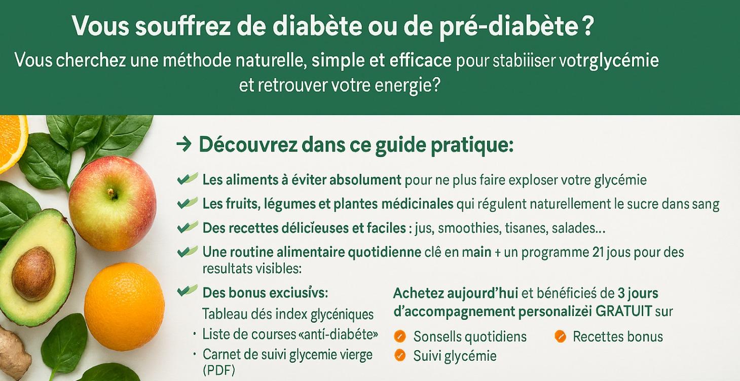 Le guide naturel contre le diabète