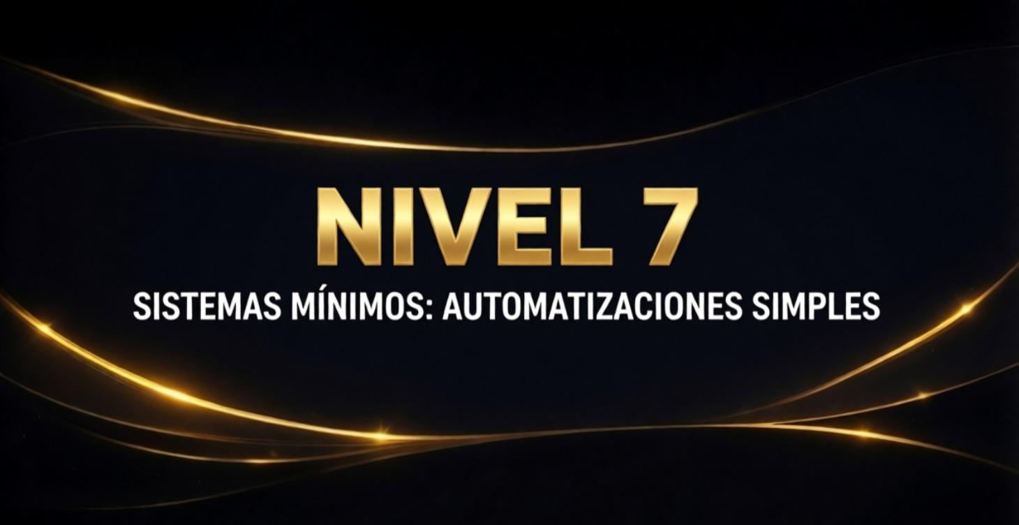 Nivel 7 – Sistemas Mínimos: Automatizaciones