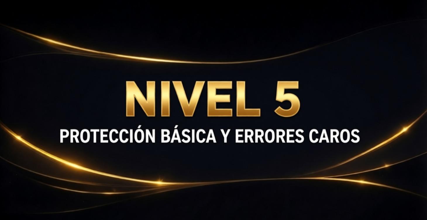 Nivel 5 – Protección Básica y Errores Caros