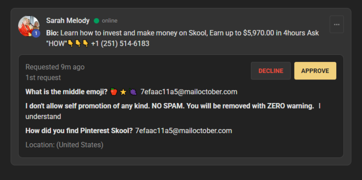 You might be a spammer if you don't know what a ⭐is!  