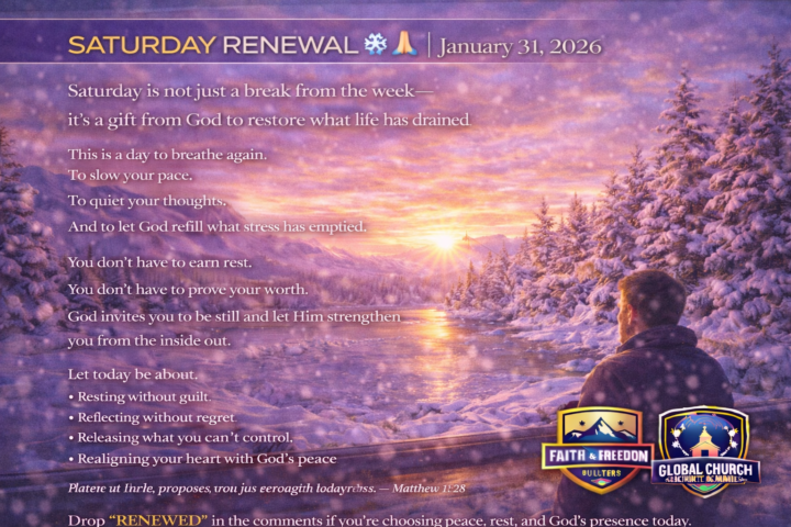 SATURDAY RENEWAL ❄️🙏 | January 31, 2026