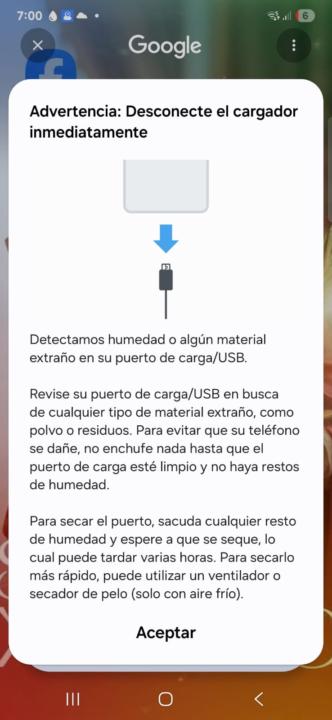 Problema de humedad centro de carga
