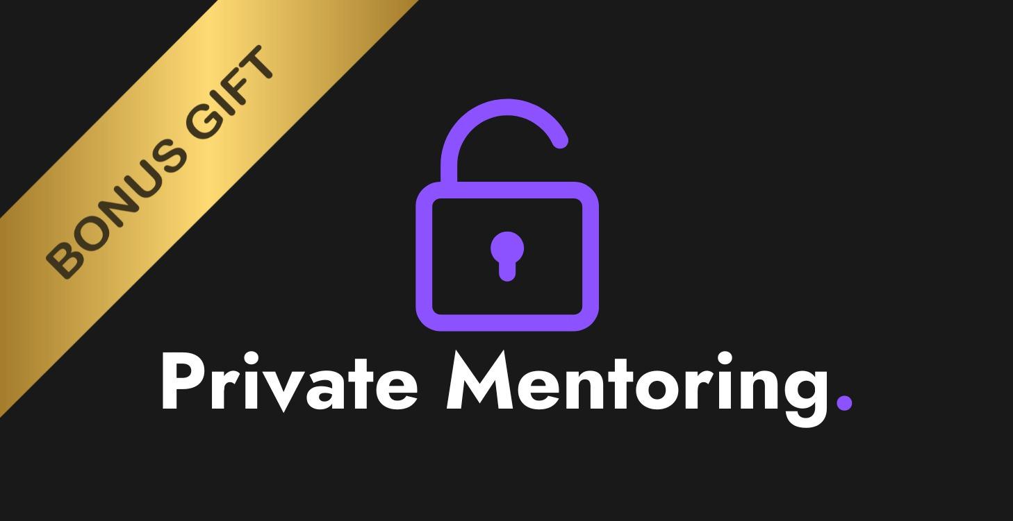Bonus #1 | Private Mentoring