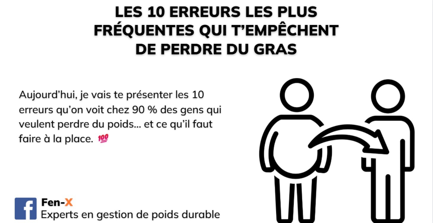 Les 10 erreurs qui t’empêchent de perdre du gras