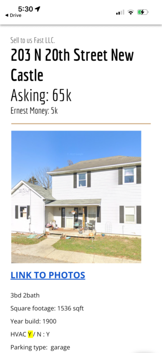 Check out this New Castle, IN deal!