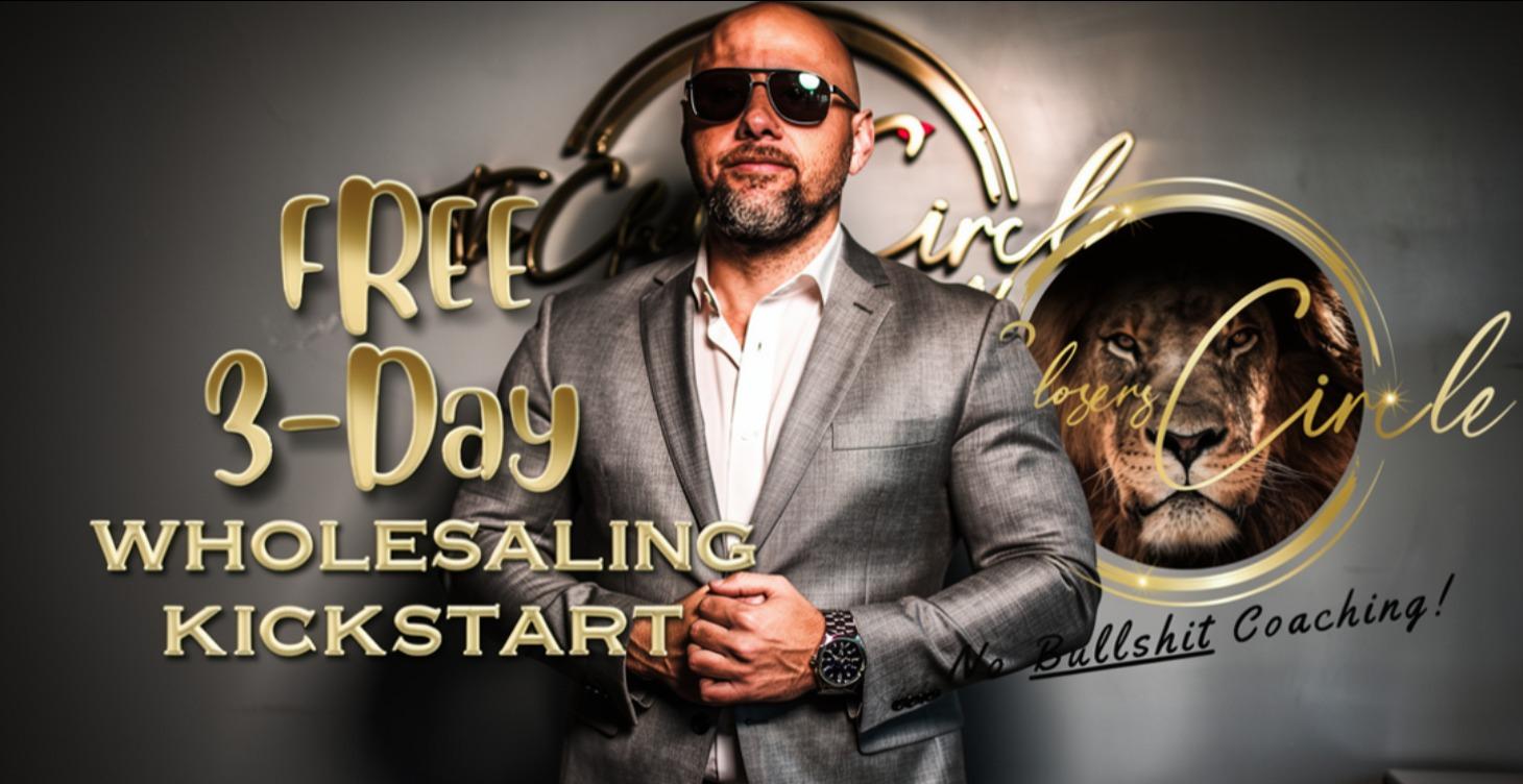 🚀 FREE 3-Day Wholesaling Kickstart Course