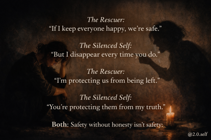 The Rescuer vs The silenced self