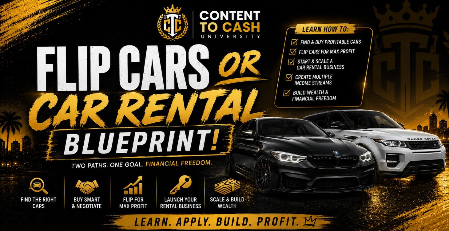 Flip Cars or Car Rental Blueprint!