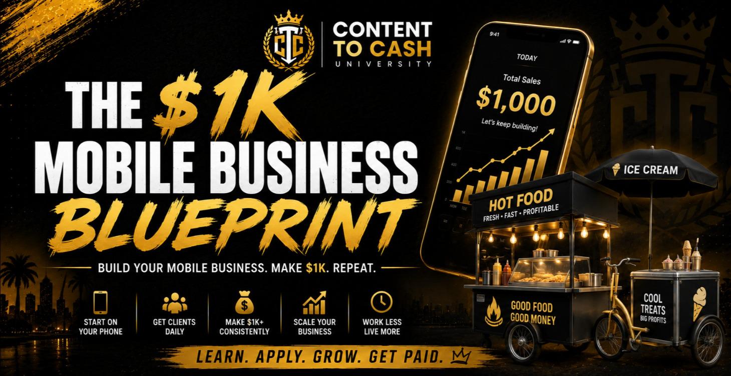 The $1K Mobile Business Blueprint 🚚💰