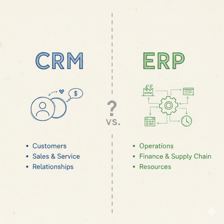ที่บริษัทก็มี ERP อยู่แล้วไง แล้วใยยังต้องมี CRM? ไหนจะโปรแกรมรวมแชท ไหนจะ Collaboration Tools อีก ยิ่งรู้เยอะยิ่งสับสน 🤯 