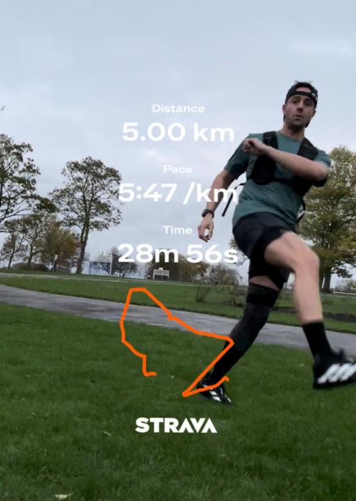 Today’s 5km run completed 