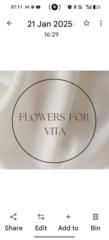 Flowers for Vita Victoria Li Dook