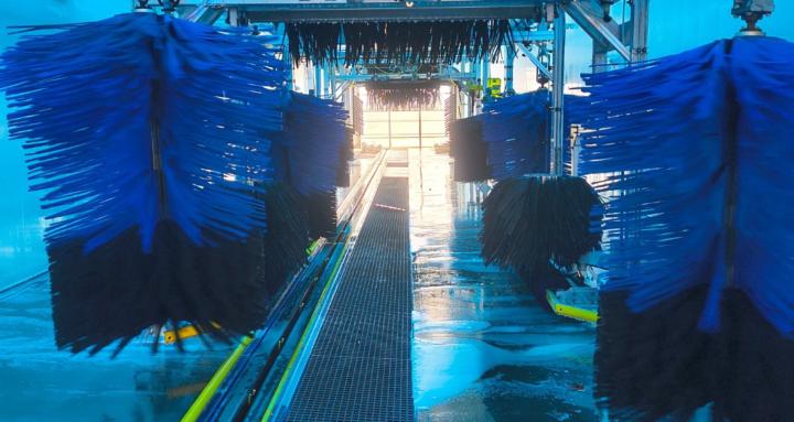 Express Car Wash tunnel