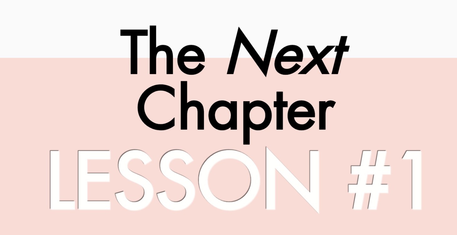 Lesson #1: Progress not Perfection
