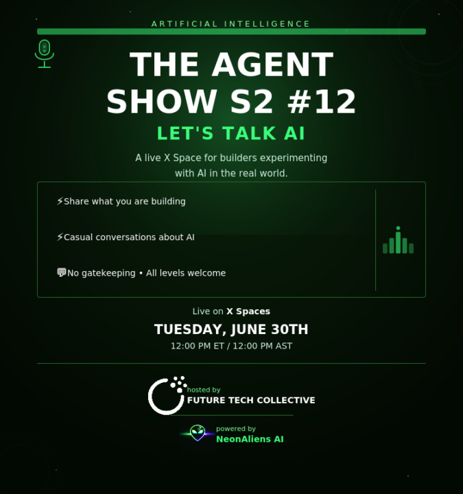 🚀 The Agent Show S2 #12 - Tomorrow at noon ET
