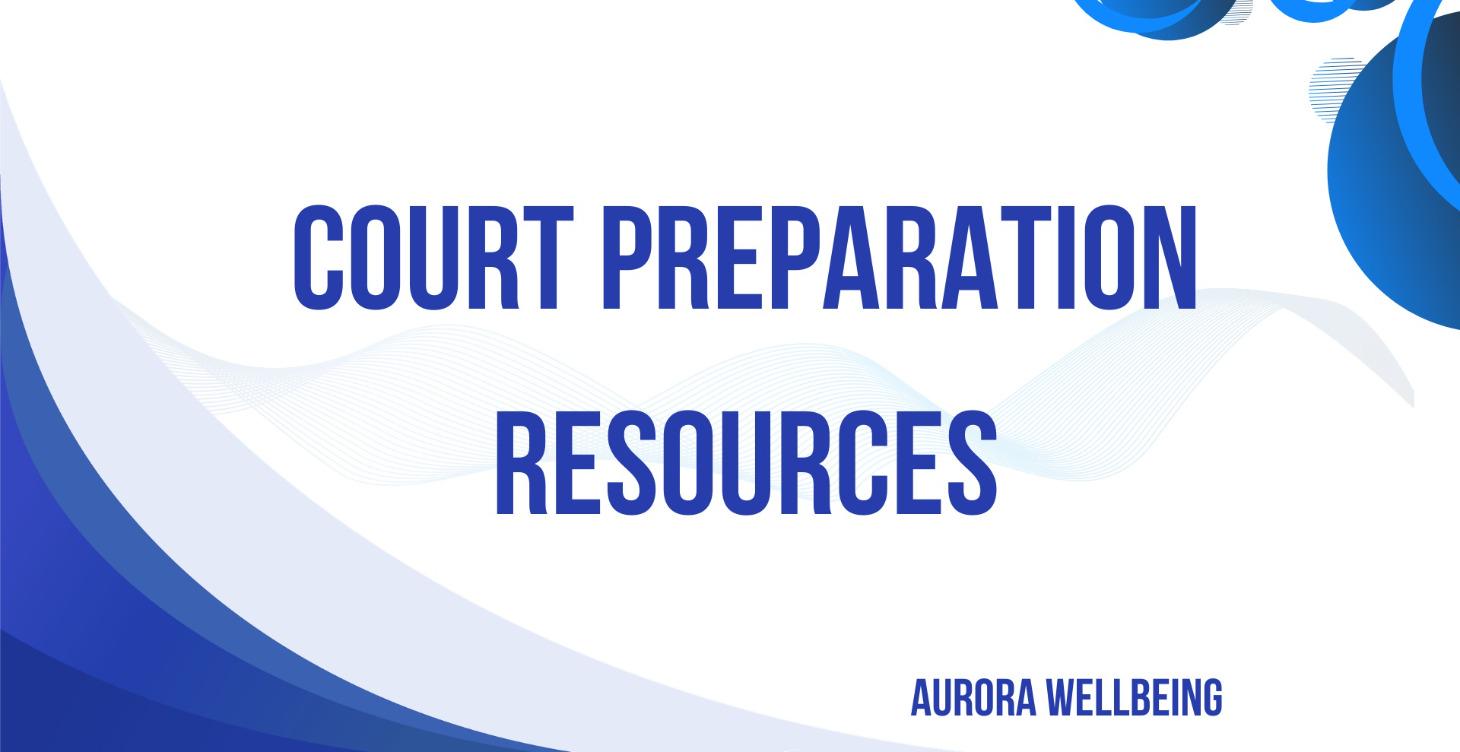 Preparing for Court:  Support and Grounding Tools
