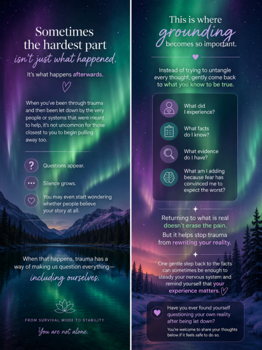Remember healing starts with grounding