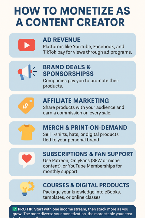 How to Monetize as a Content Creator