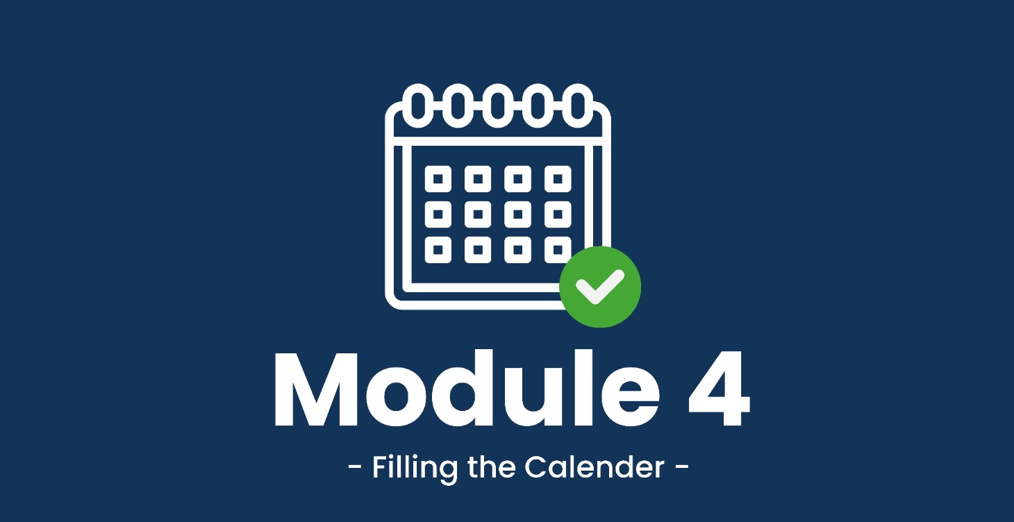 Module 4 - Filling the Calendar