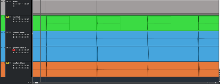 MIDI Jitter Ableton vs Cubase