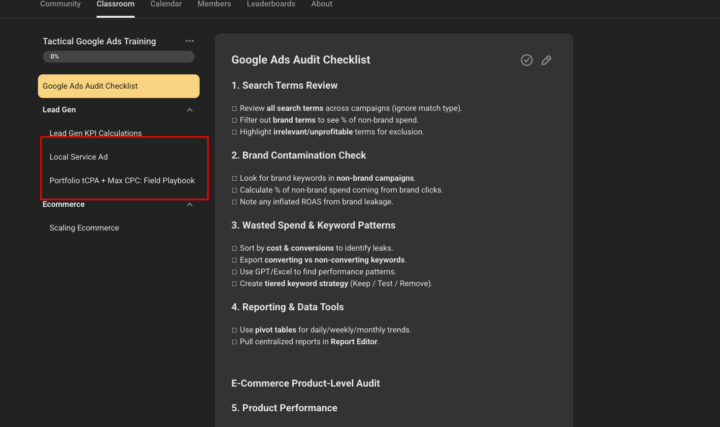 More Content in Classroom